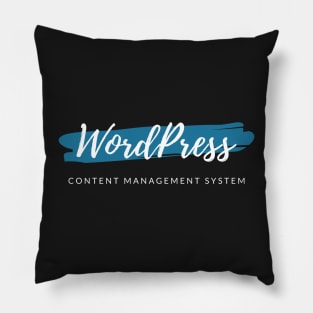WordPress Content Management System Paint Smear Pillow