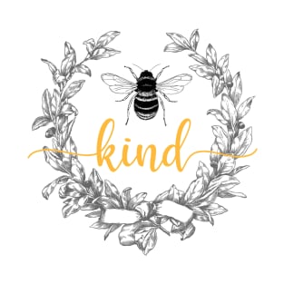 Bee Kind Vintage Wreath T-Shirt