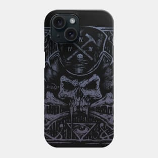 "ARKAIN TOP HAT SKULL" Phone Case