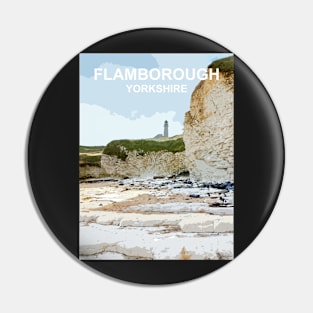 Flamborough Yorkshire Travel location poster Pin