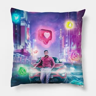 Like, Comment, & Share Pillow