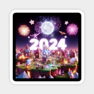 Roblox 2024 New Year Magnet