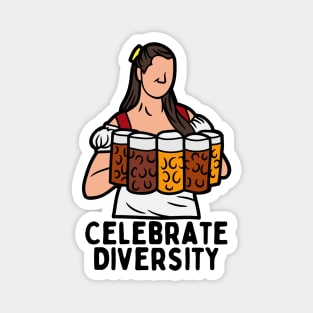 Celebrate Diversity - Beer Magnet