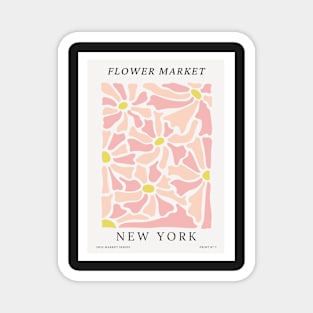 New York Botanical Flower Market Magnet