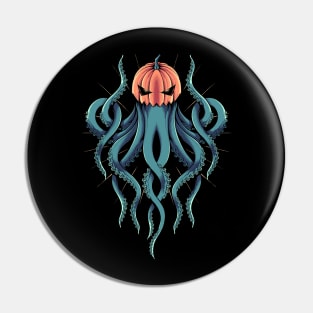 Spooky kraken pumkin Pin