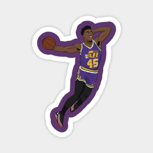 Donovan Mitchell Spida Dunk Utah Jazz Magnet