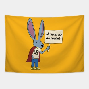 Obstacle bunny Tapestry