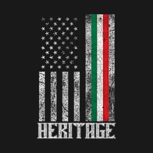 Mexico Hispanic Heritage distressed flag T-Shirt