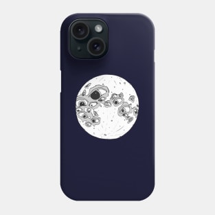 Full Moon Crater Eyes Phone Case