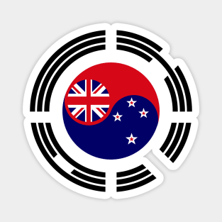 Korean New Zealander Multinational Patriot Flag Series Magnet