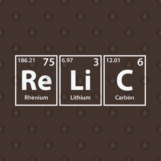 Relic (Re-Li-C) Periodic Elements Spelling by cerebrands