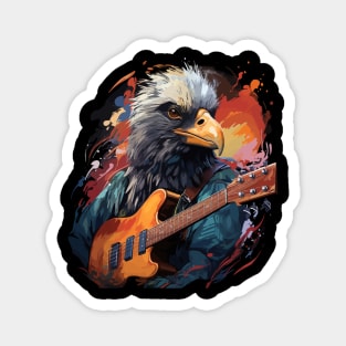 Albatross Playing Guitar Magnet