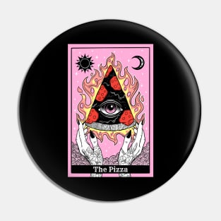 Pink Pizza Tarot Reading Pin