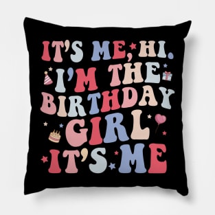 Funny I'm the birthday Girl Cute birthday Party Girls Pillow