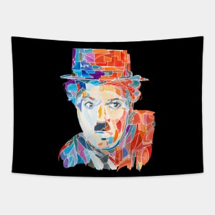 Charlie Chaplin with hat Tapestry