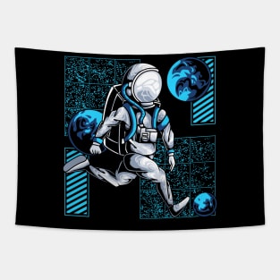 ASTRONAUT FOOTBALL Tapestry