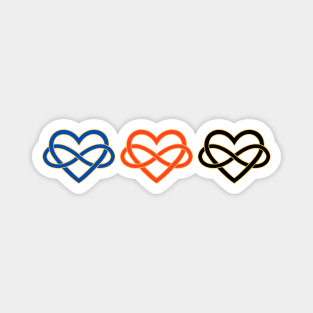 Polyamory 3 Infinity Hearts Magnet