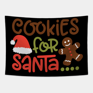 Cookies for Santa Funny Matching Family Christmas Gift Tapestry