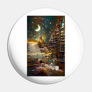 Moonlight Library | National library week | literacy week Pin