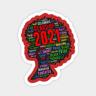 Class of 2021 Words in Afro Magnet