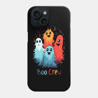 Cute Furry Halloween Monster T-Shirt, Boo Crew Shirt, Adorable Ghost Top, Spooky Hairy Tee, Funny Party Gift Phone Case