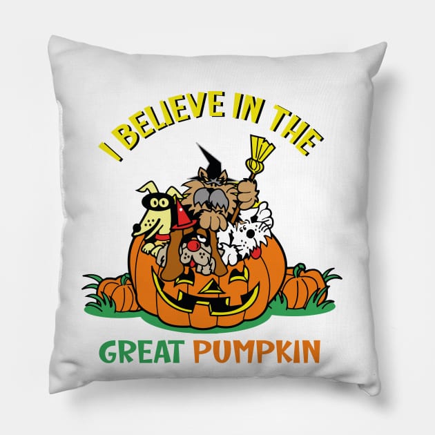 I Believe In The Great Pumpkin Pillow by reedae