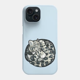 Snow leopard cub Phone Case