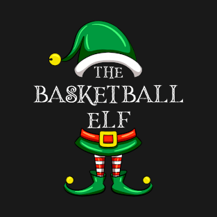 The Basketball Elf Matching Family Christmas Pajama T-Shirt