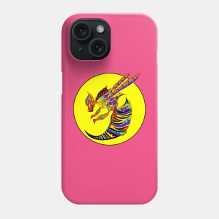 killer bee in warning yellow art Phone Case