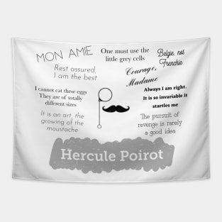 Hercule Poirot Tapestry