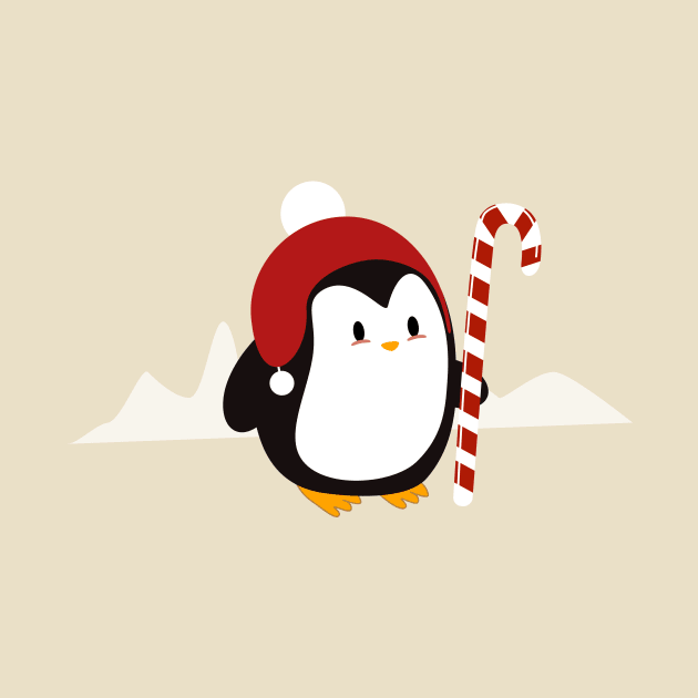 Christmas Penguin in the south pole by happinessinatee