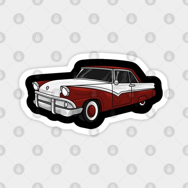 Cool vintage car Magnet by Markus Schnabel