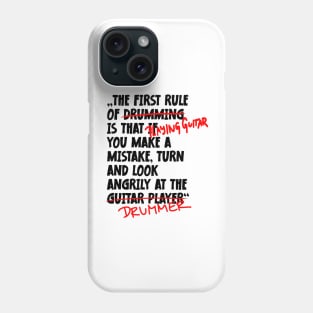 The First Rule Of Guitarist Phone Case