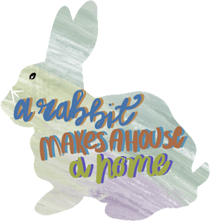 A Rabbit Makes a House a Home T-shirt Magnet