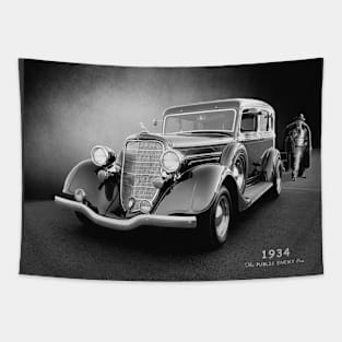 1934 Model Sedan BW Tapestry