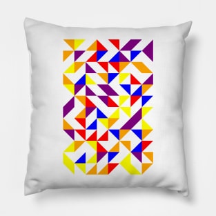 Amazing Geometric Colourful Triangle Pattern #3 Pillow