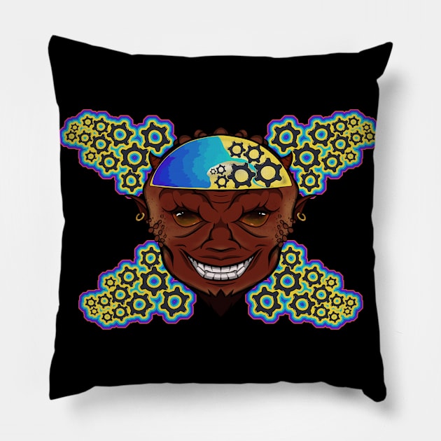 Devil's Psychologist (no caption) Pillow by RampArt