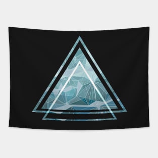 Geometric pattern blue modern Tapestry