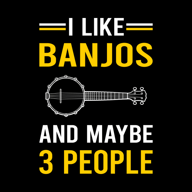 3 People Banjo Banjoist by Good Day