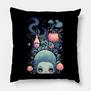 Whispers in the Shadows: Tales of Haunting Horror Pillow