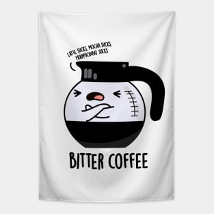 Bitter Coffee Cute Food Pun Tapestry