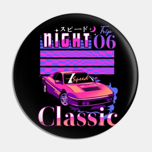 Offline Outrun Race Car Pin