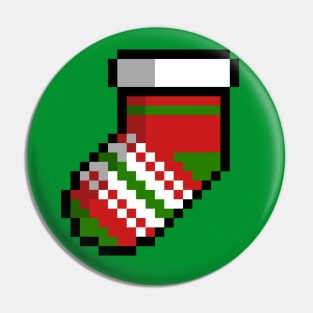 Cute Christmas socks pixel Pin