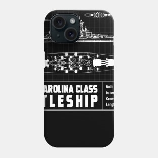 NORTH CAROLINA CLASS BATTLESHIP Phone Case