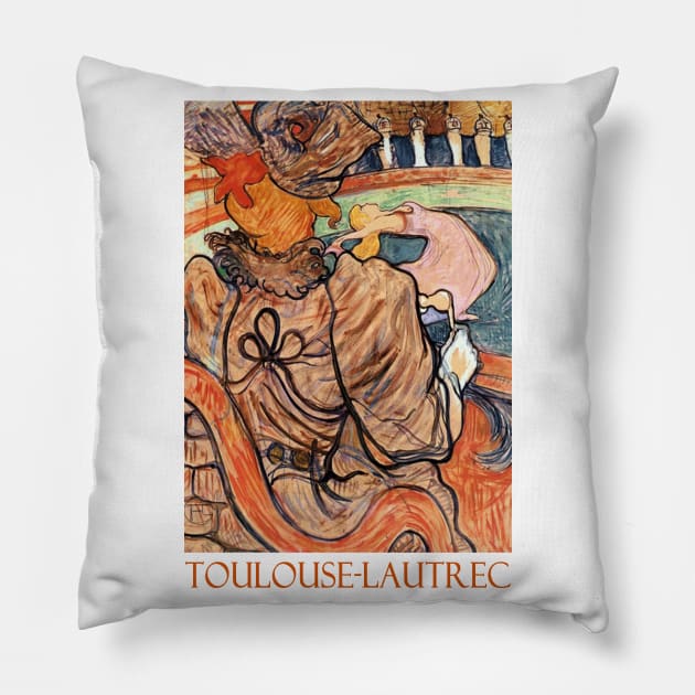 The Dancer and Five Stuffed Shirts by Henri de Toulouse-Lautrec Pillow by Naves