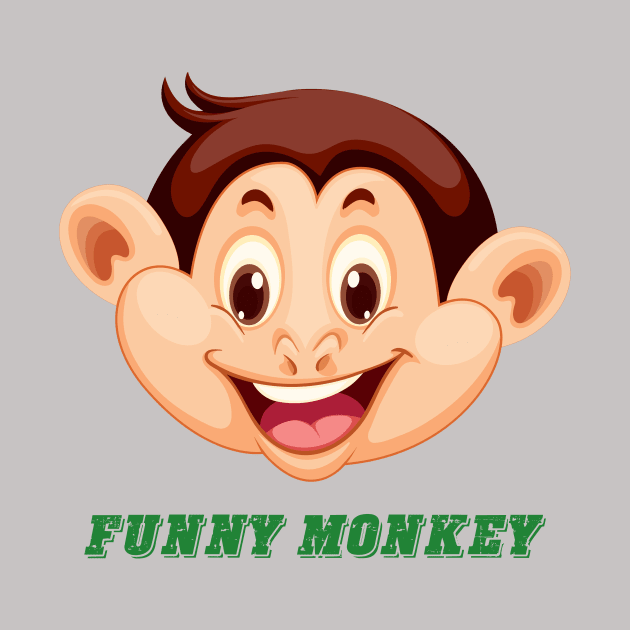 Funny monkey face by This is store