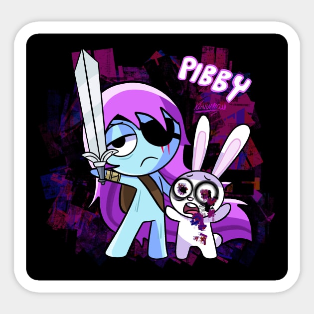 Pibby Pibby Apocalypse Sticker - Pibby Pibby apocalypse Darkness