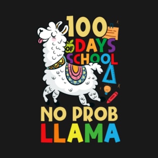 100 days of school no probllama T-Shirt