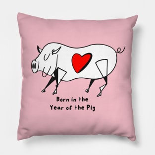 Born in the Year of the Pig Pillow