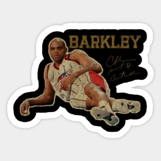 Charles Barkley Jersey Sticker for Sale by Emory's Designs